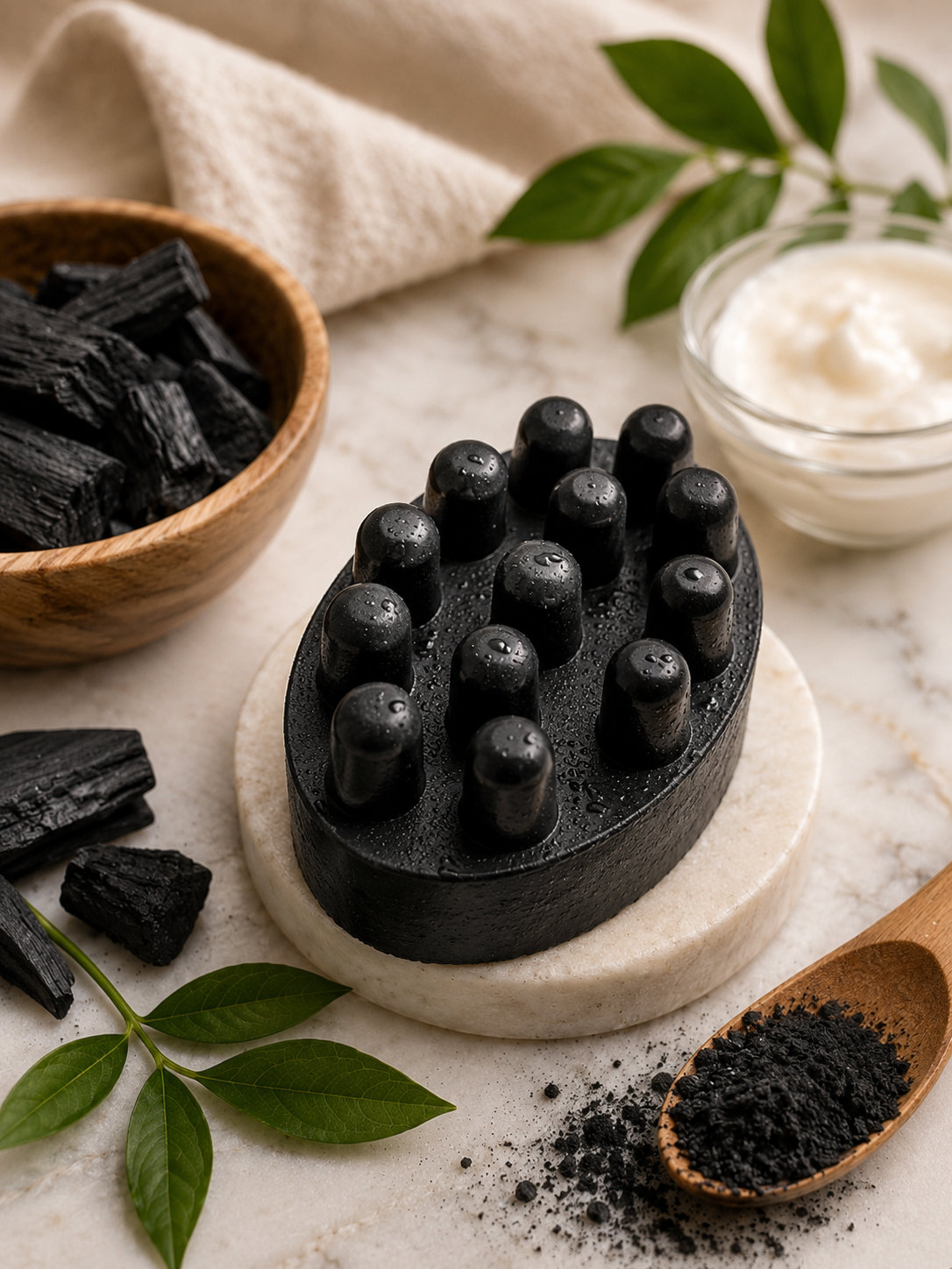 Activated Charcoal Loofah Soap
